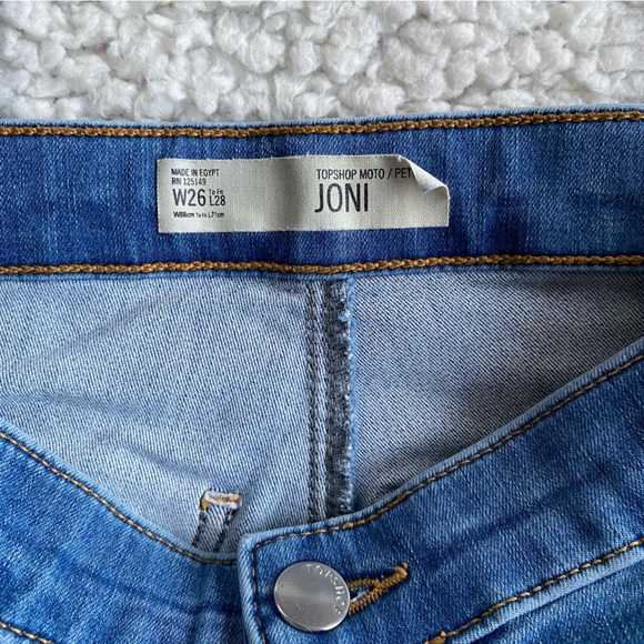 Top Shop Moto petite Joni cropped stretchy jeans - Picture 5 of 6